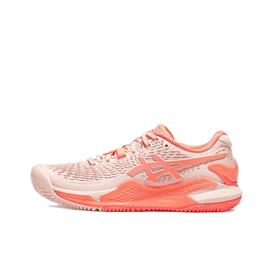 Asics Gel Resolution 9 Clay Низкие Кроссовки для Тениса Женские Розовые