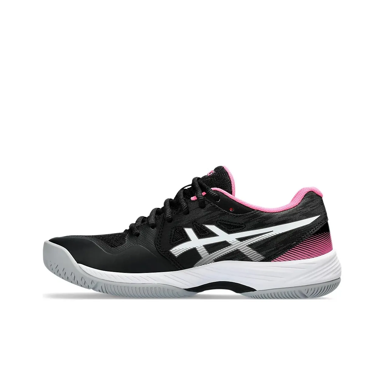 ASICS Gel Court Hunter 3 Удобная Амортизация Износостойкая Низкая Обувь для Бадминтона Женская Черно-Белая