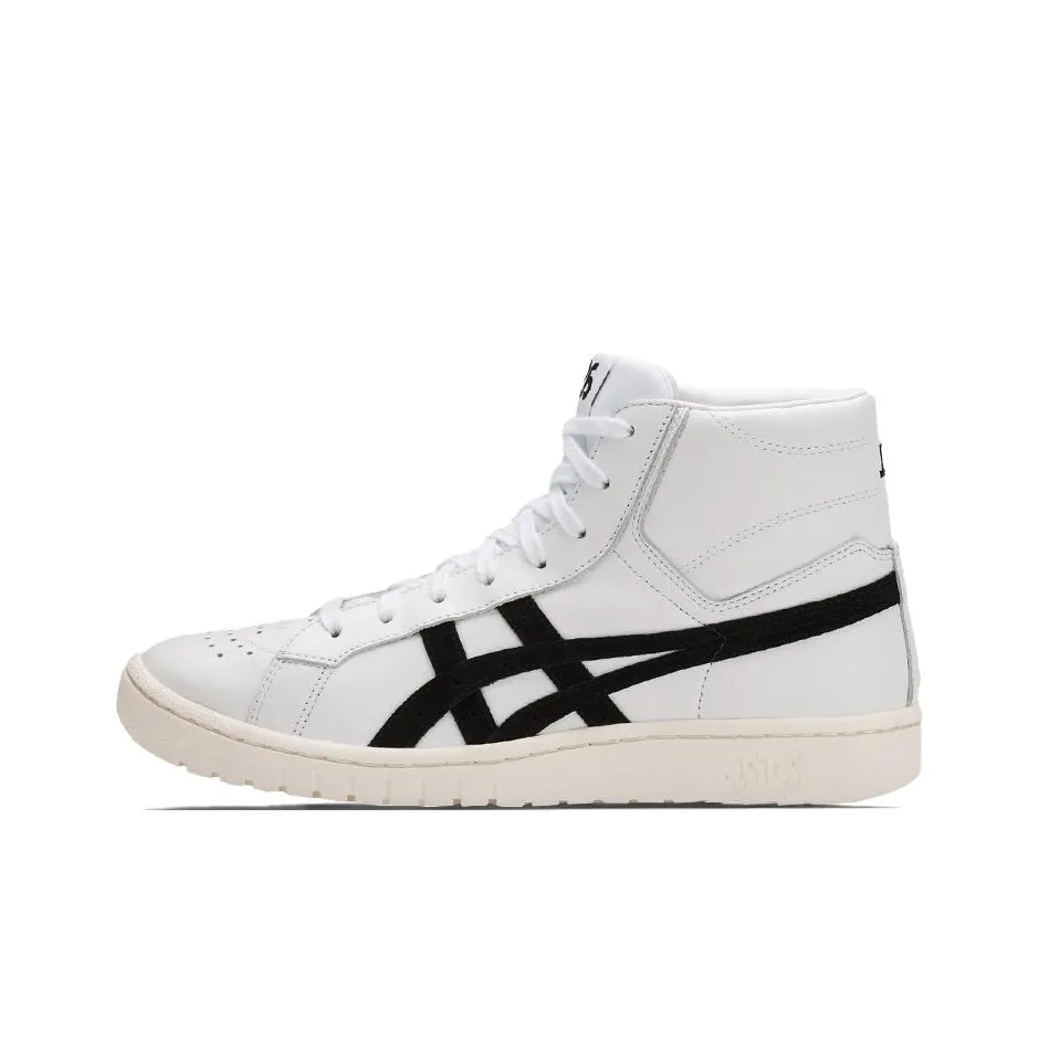 ASICS Гель Ptg MT Кожа Износостойкая и Легкая Высокий Верх Винтажные Баскетбольные Кроссовки Унисекс Белый