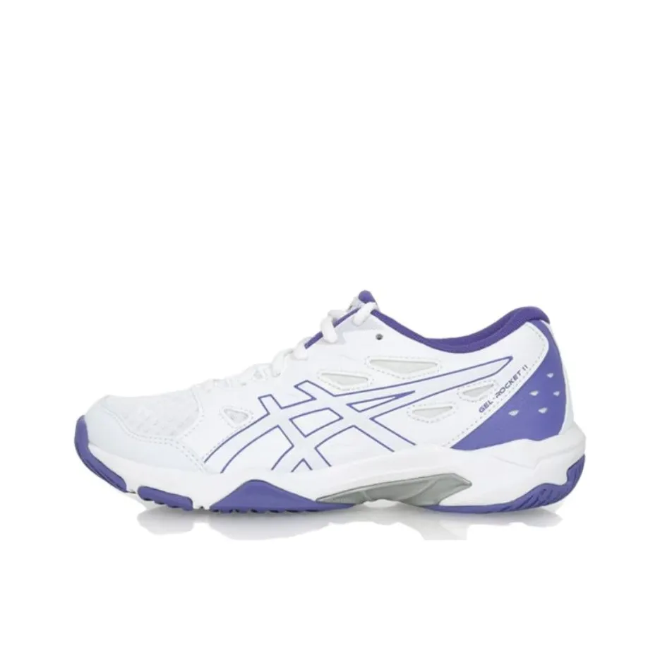Asics Gel Rocket 11 Low Top Тренировочные Кроссовки Женские Белые Синие