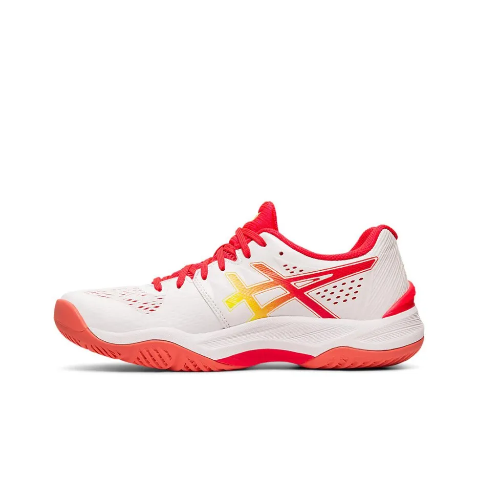 Asics Sky Elite FF Текстиль Синтетическая кожа Удобные Низкие Кроссовки для тренировок Женские Белые Красные