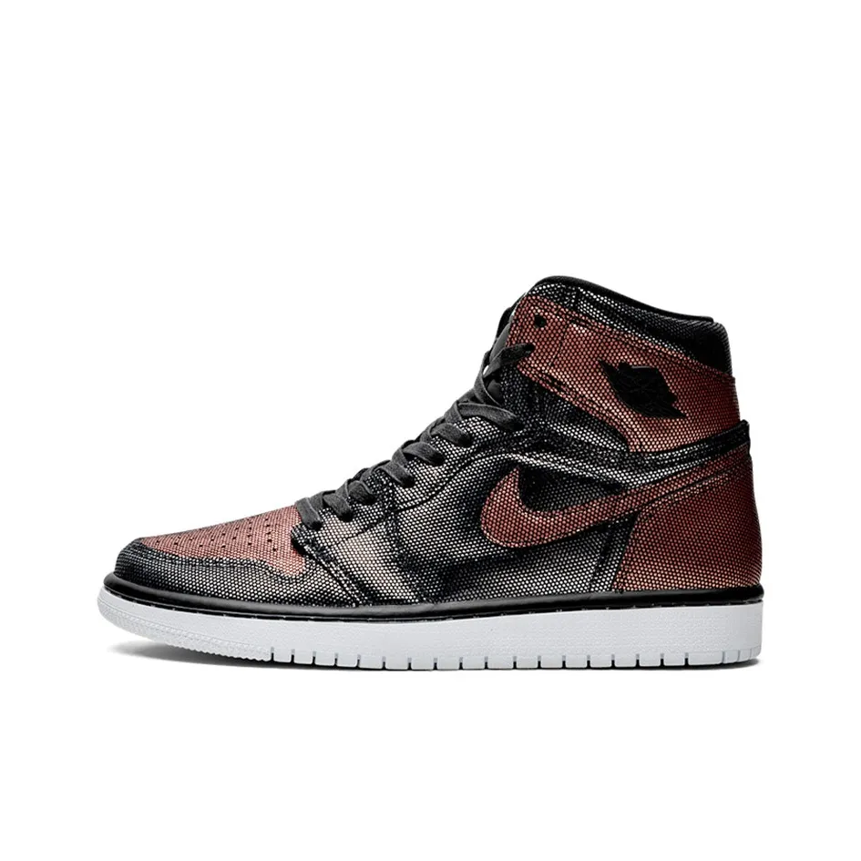 Jordan Air Jordan 1 'Бесстрашный Металл Розовый Трендовый Высокие Кеды Винтажные Баскетбольные Кроссовки Женские