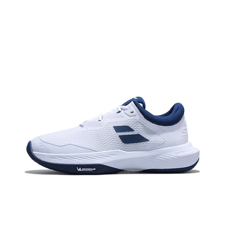 Babolat SFX 4 Устойчивые к истиранию Дышащие Низкие Кроссовки для тенниса Мужские Белые и Синие