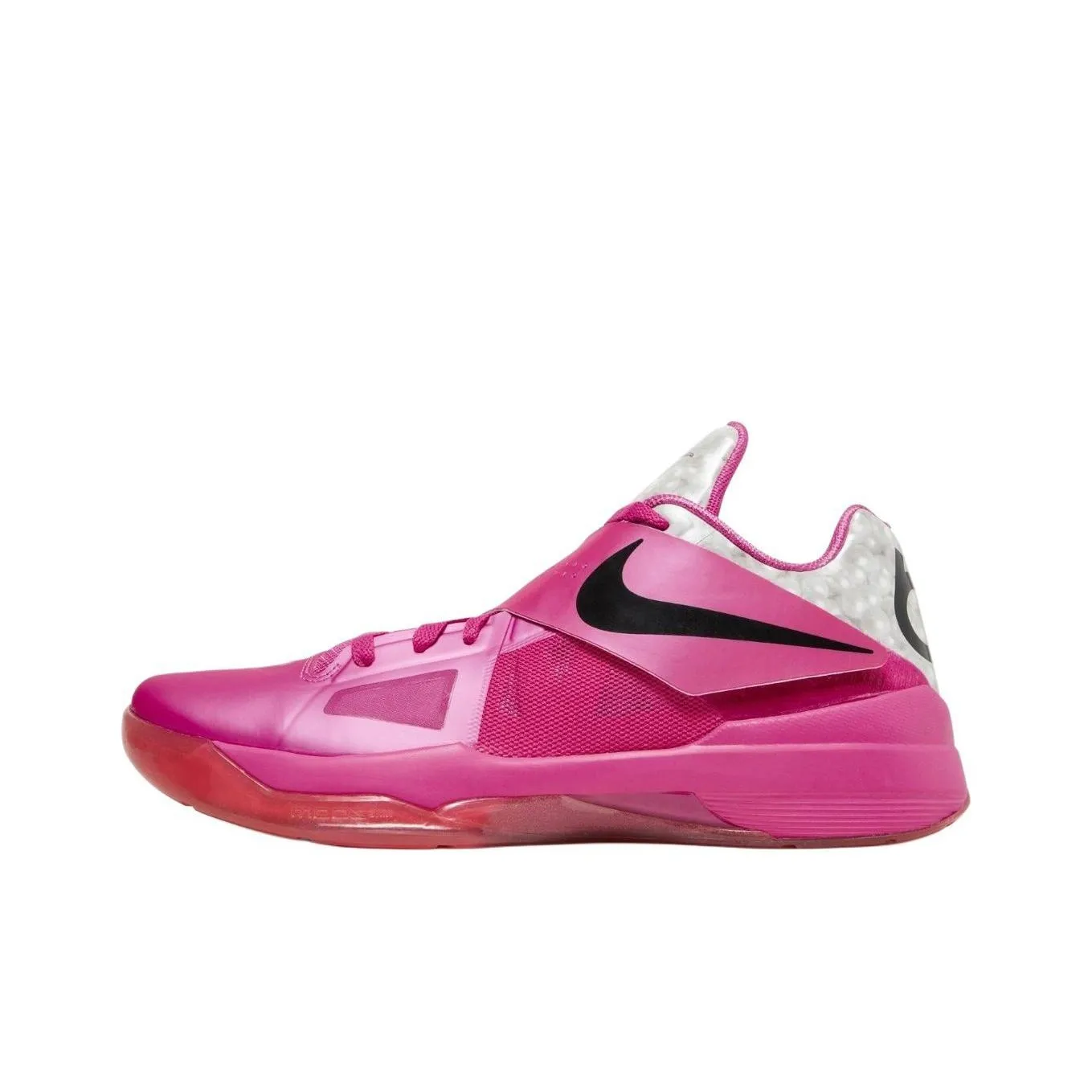 Nike KD 4 Low Топ Винтажные Баскетбольные Кроссовки Унисекс Розовые