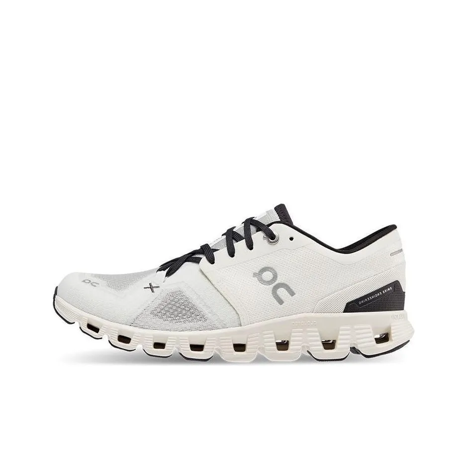 On Cloud X 3 Training Shoes Women's Low Top White Black