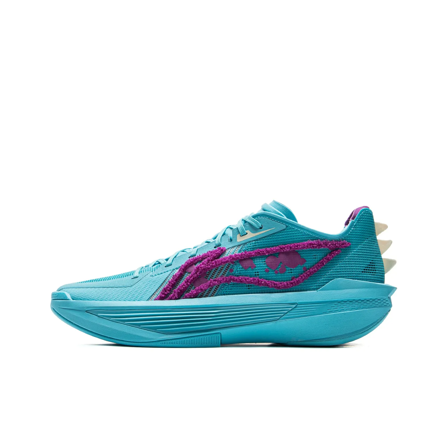 Disney X LINING Ultralight Basketball Shoes Men Low Top Sea Teal
