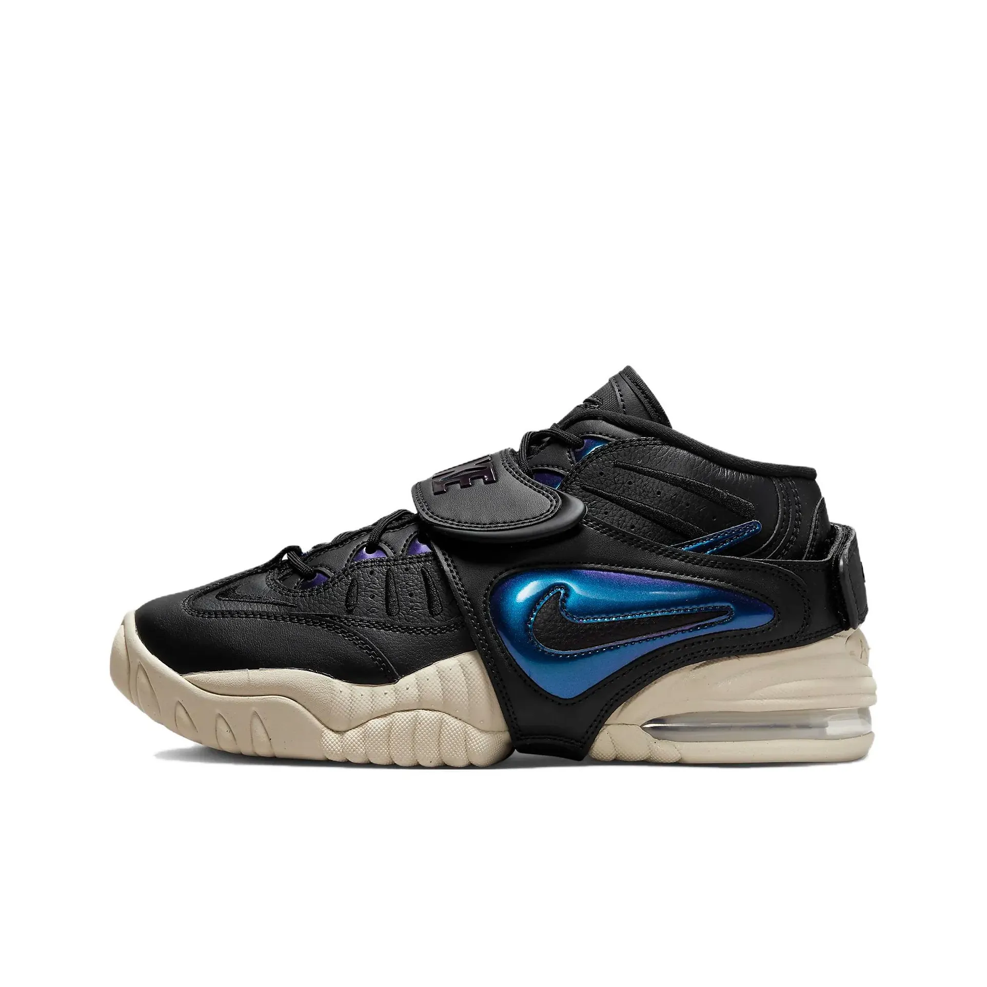 Nike Air Adjust FORCE 'Черный MULTI' MID Топ Винтажные Баскетбольные Кроссовки Женские Черный Синий Фиолетовый