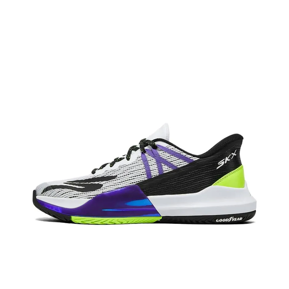 Skechers GO PICKLEBALL MENS Низкий Топ PEAK Пиклбол Обувь Мужская Белый Черный Фиолетовый