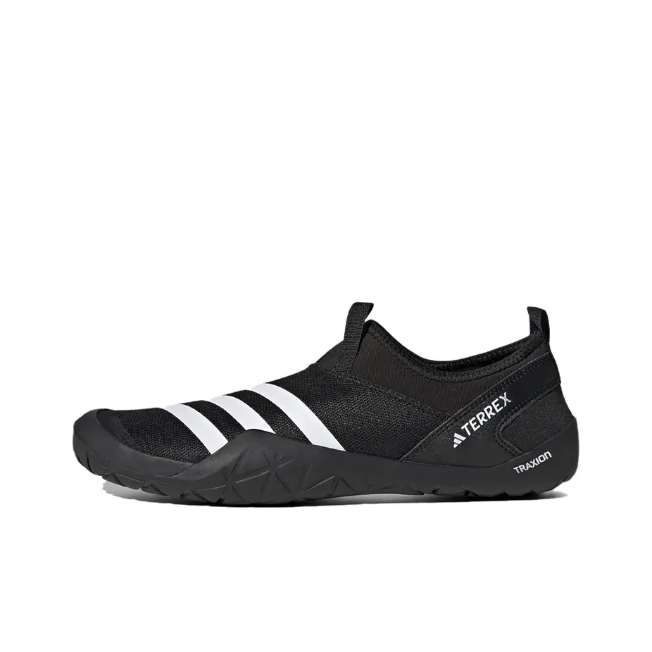 Adidas TERREX Полиэстер Удобный Дышащий Сцепление Низкий Верх Походная Обувь Унисекс Черный Белый
