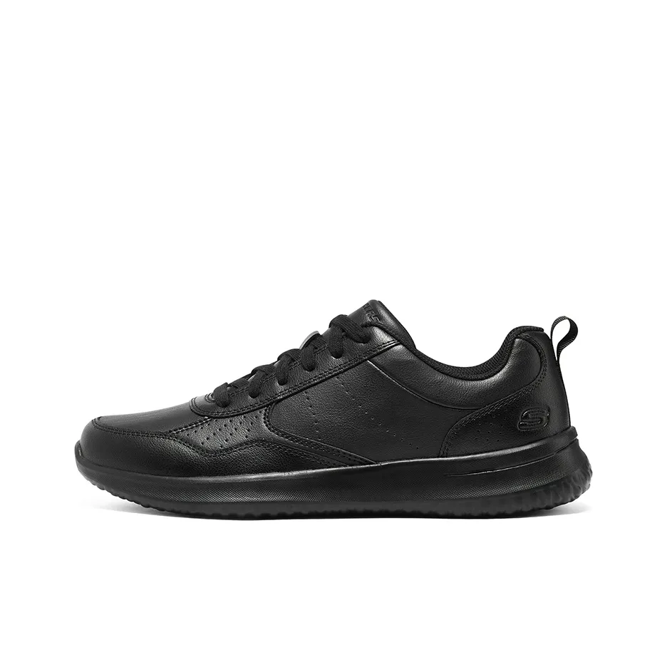 Skechers Delson 1,0 Устойчивая к истиранию низкая повседневная обувь для мужчин полностью черная