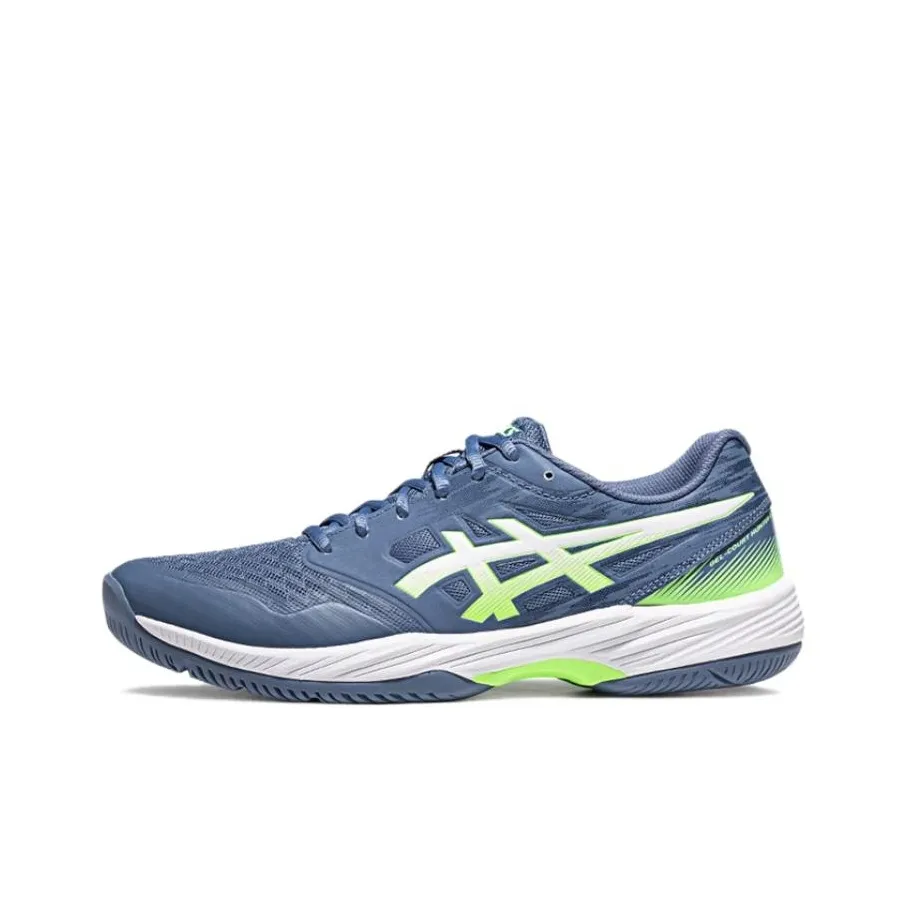 Asics Gel Court Hunter 3 Low Top Бадминтонная обувь Мужская Синяя Зеленая