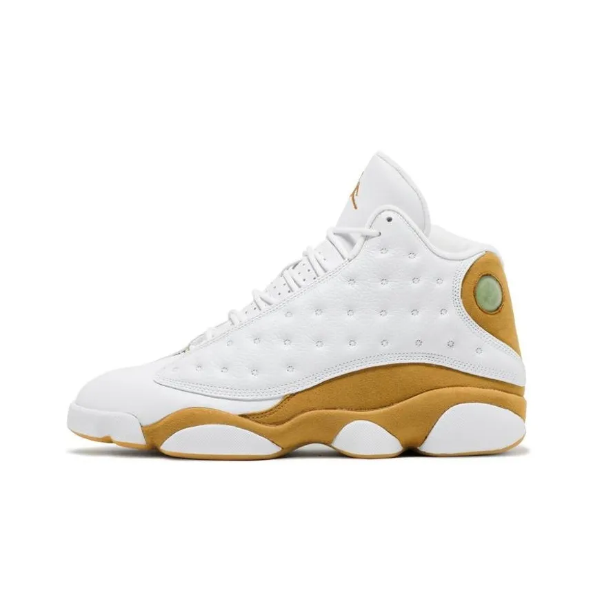 Jordan Air Jordan 13 Vintage Basketball Shoes Men High Top White/Wheat