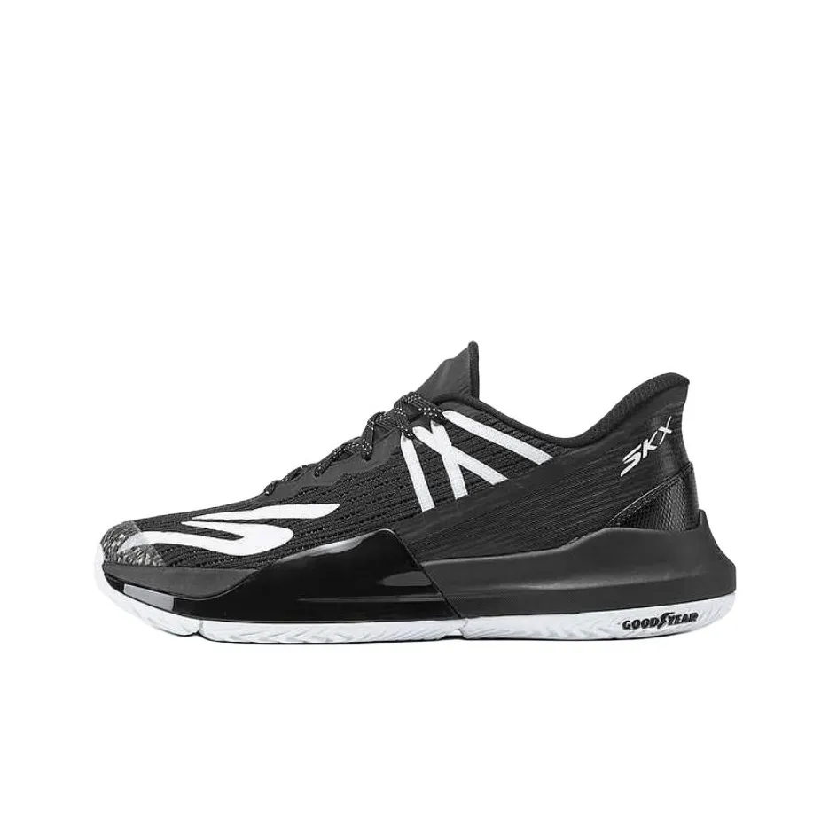 Skechers GO PICKLEBALL MENS Амортизация Низкие Кроссовки для тренировок Мужские Черно-белые