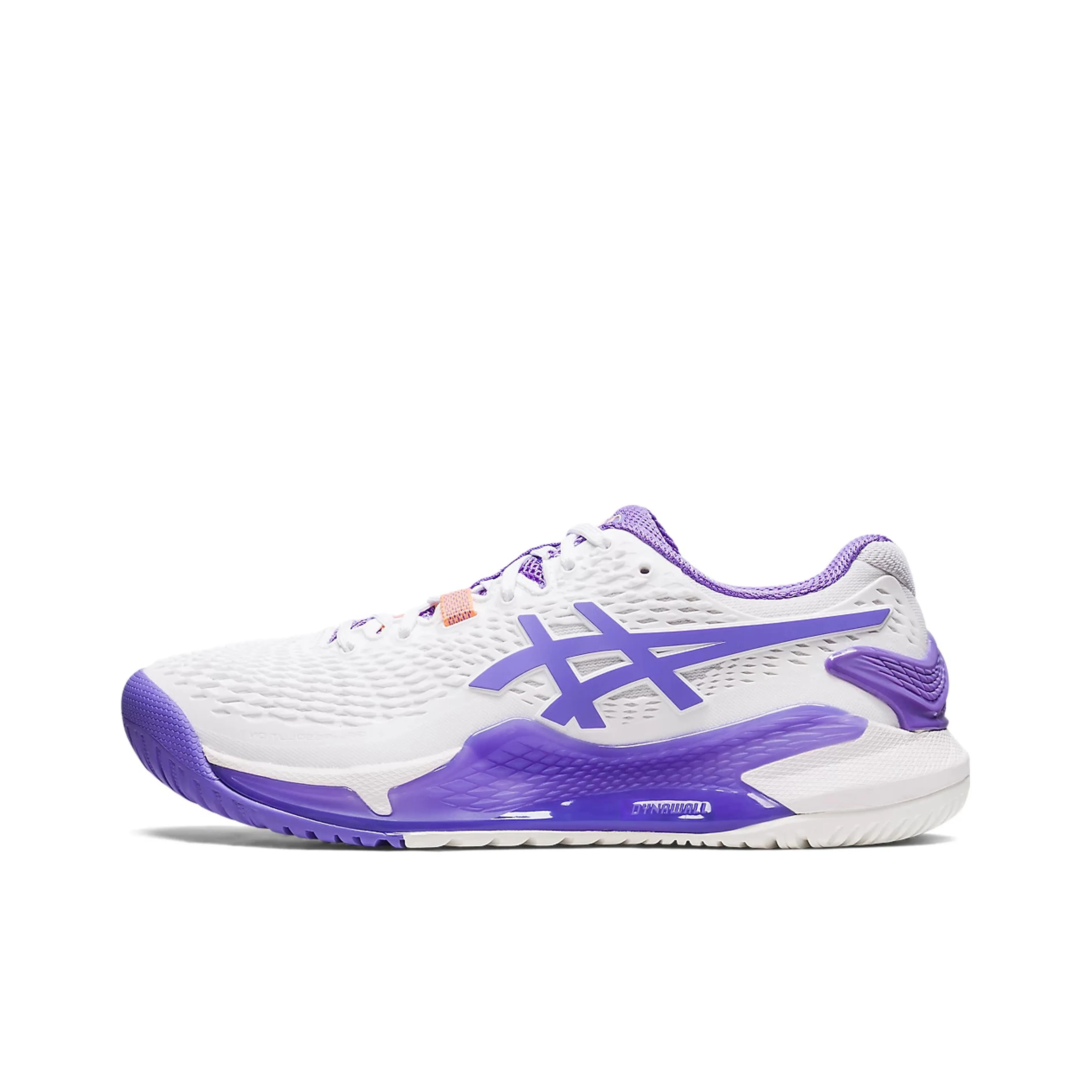 Asics Gel Resolution 9 Low Top Теннисные Кроссовки Женские Белый Фиолетовый