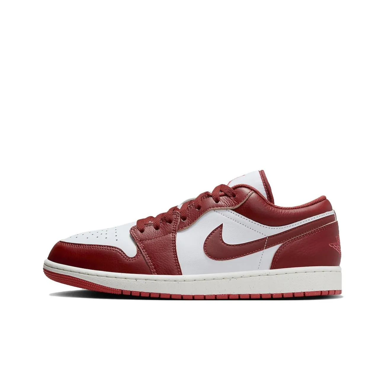 Jordan Air Jordan 1 Комфортный Износостойкий Низкий Топ Винтажные Баскетбольные Кроссовки Мужские Дюна Красный