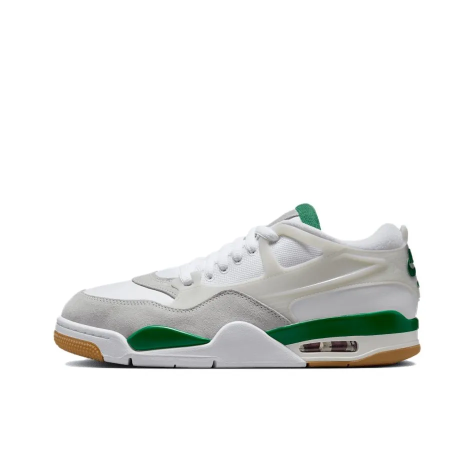 Jordan Air Jordan 4 Vintage Basketball Shoes Unisex Low Top White Green