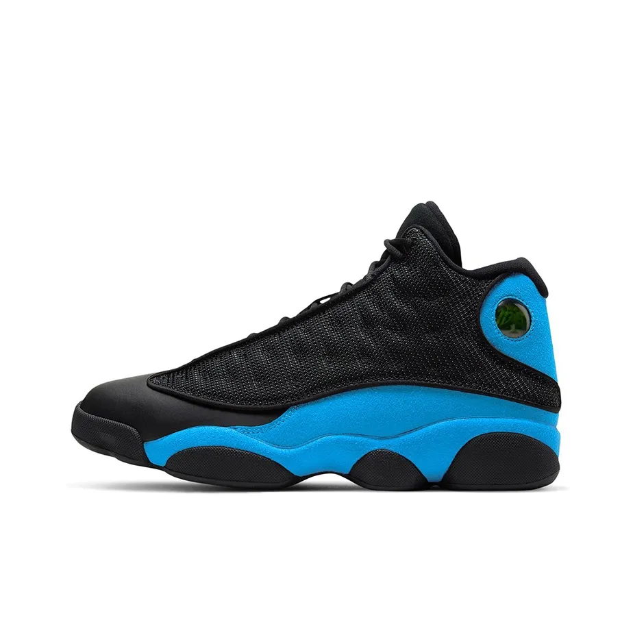 Jordan Air Jordan 13 'Черный UNC' Мода MID Топ Винтажные Баскетбольные Кроссовки Мужские Черные Синие