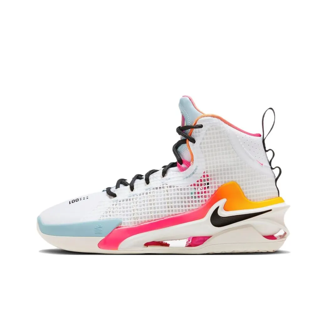 Nike Air Zoom g.T. Jump 2 'Unlock Your Space' Высокие Баскетбольные Кроссовки Мужские Белые Синие и Оранжевые