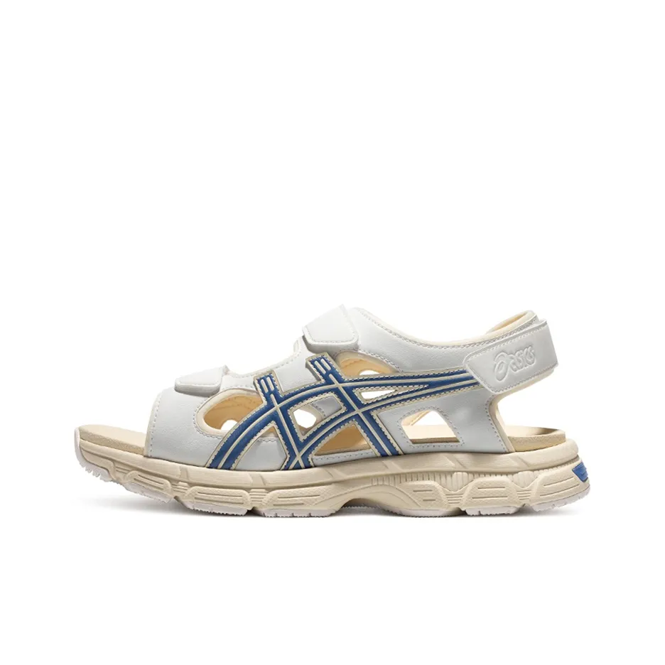 ASICS Kahana Sd Кожа Удобные Пляжные Сандалии Унисекс Белый Синий