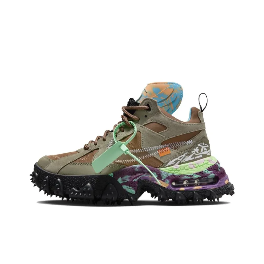 Off Белый X Nike Air Terra Forma 'Матовый Оливковый' Низкие Кеды Уличная Обувь Унисекс Коричневый Зеленый