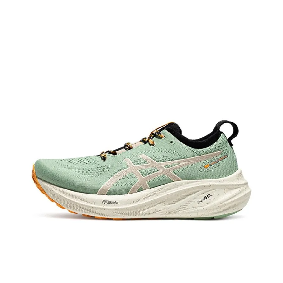 Asics Гель Nimbus 26 Ткань Амортизация Устойчивость к истиранию Дышащий Низкий Топ FF Blast+Eco