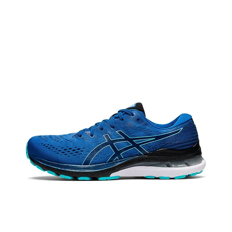 Asics Gel Kayano 28 Low Топ Беговые кроссовки Мужские Синие Черные 2E Ширина корпуса