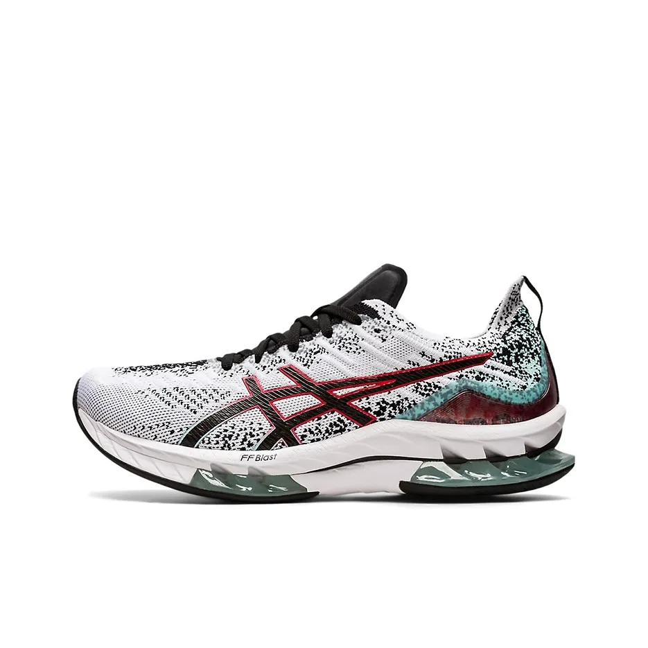 Asics Gel Kinsei Blast Low Топ Повседневные Беговые Кроссовки Мужские Белые Красные Многоцветные