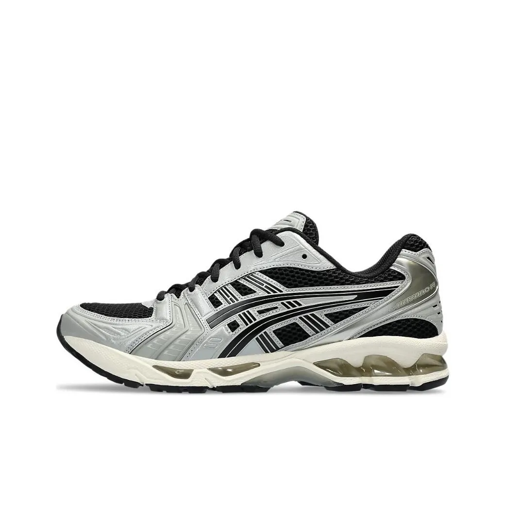 ASICS Gel Kayano 14 Сетка Кожа Низкий Верх Повседневные Беговые Кроссовки Унисекс Серый Черный