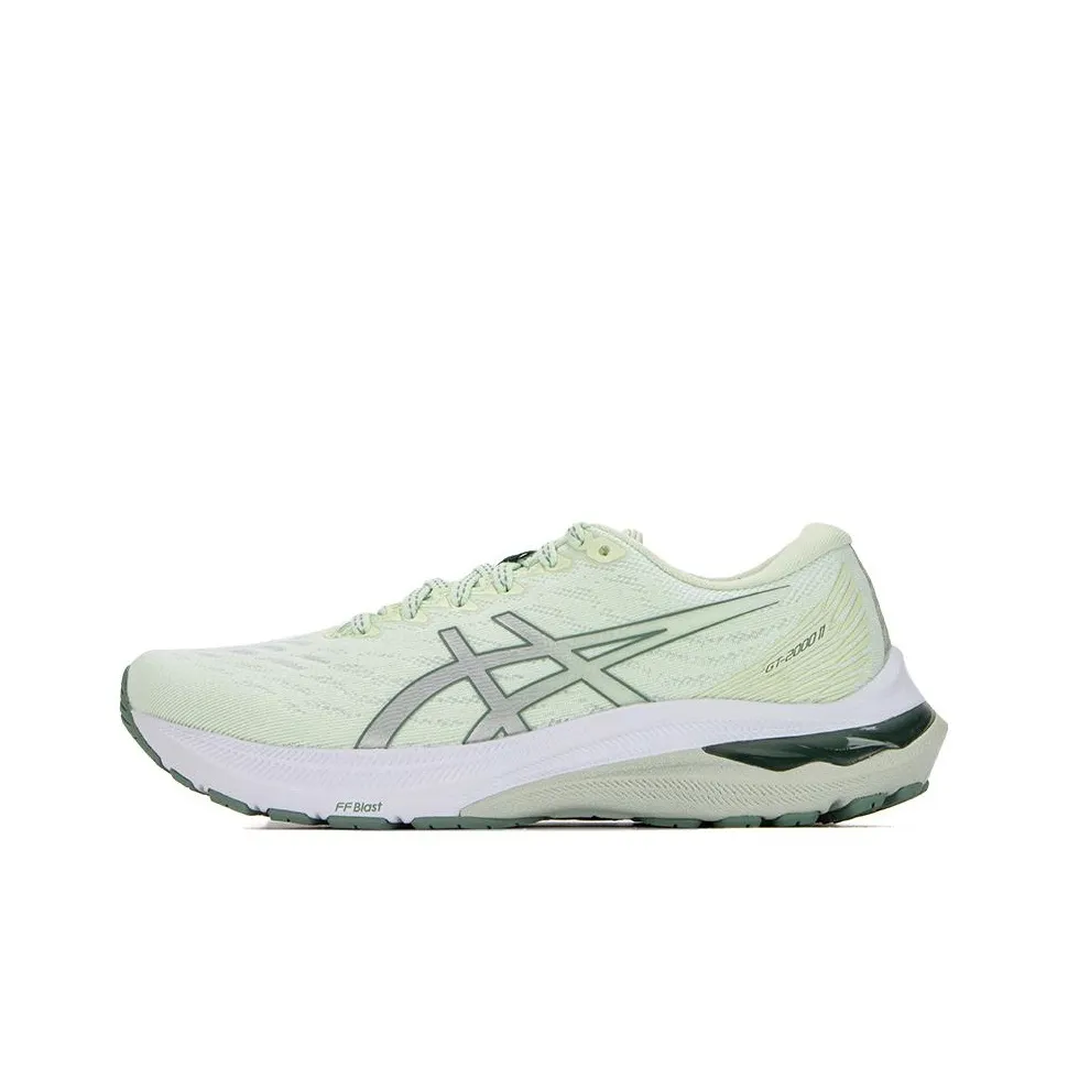 Asics GT 2000 11 Удобно и модно Сетка Устойчивая к истиранию Легкий Амортизация Низкий Топ Беговые кроссовки Женские