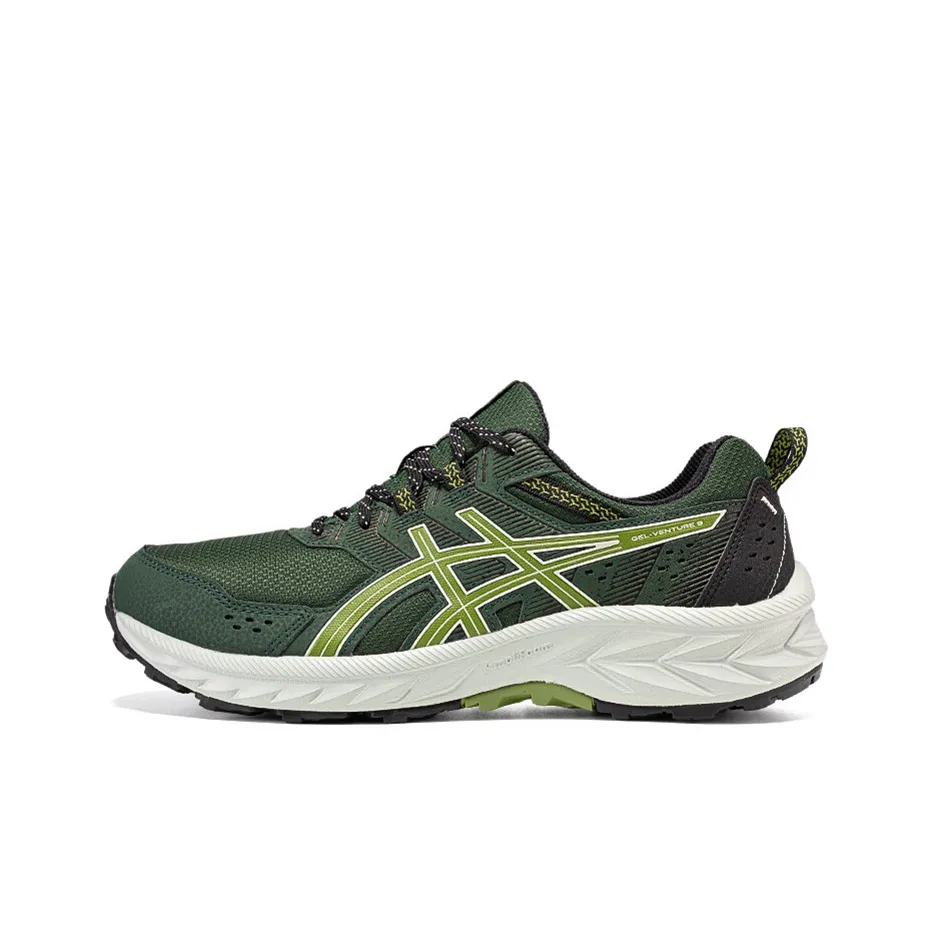 Asics Gel Venture 9 Ткань Низкие Кроссовки для Беговых Трасс Мужские Зеленые