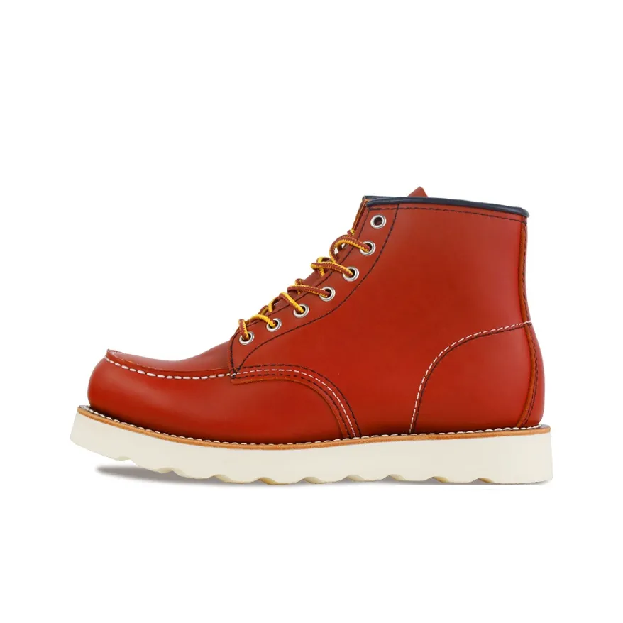 ROCKEY BAND Classic 875 Work Boots Outdoor Shoes Women's Mid-Top Red