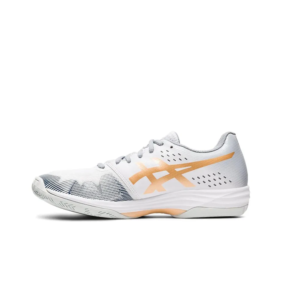 Asics Гель Tactic 2 Текстиль Синтетическая кожа Низкий топ Беговые кроссовки Женские Серый