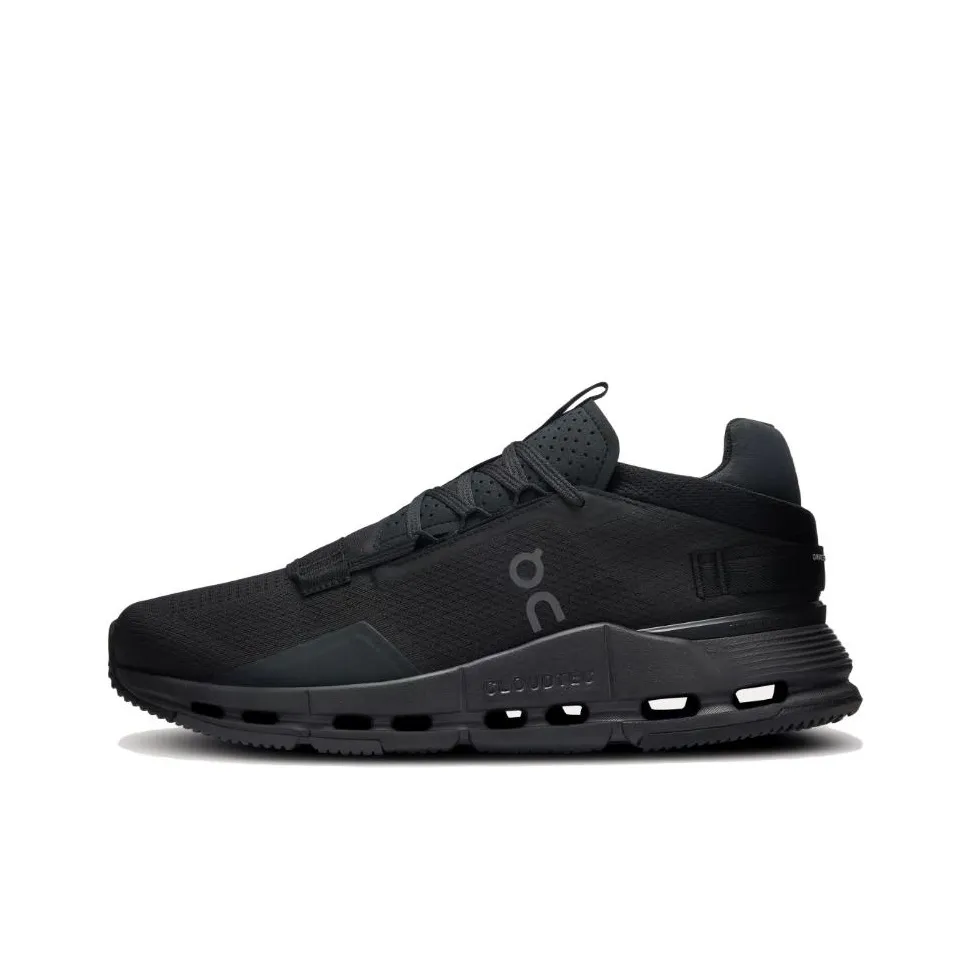 On Cloudnova 2 Running Shoes Men Low-Top Black
