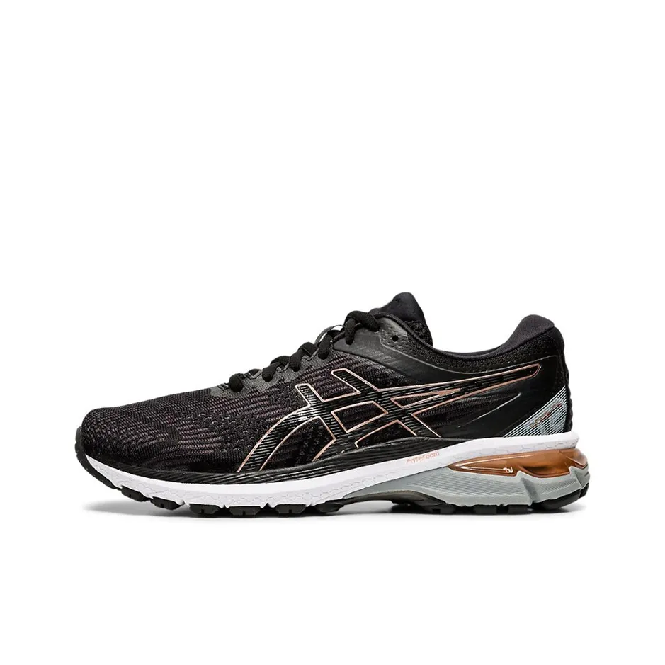 Asics GT 2000 8 Низкие Кроссовки для Бега Женские Черный Розовый Золотой