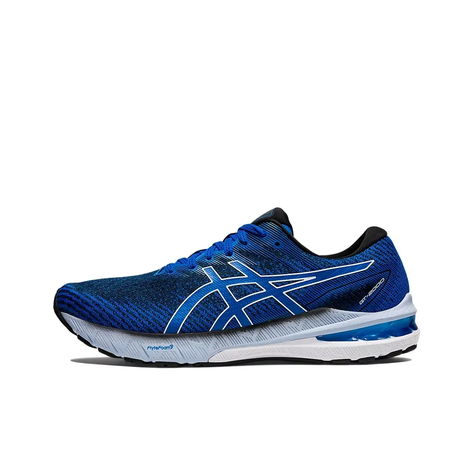 Asics GT 2000 10 Комфортная ткань Амортизация Низкий топ Беговые кроссовки Мужские Индиго