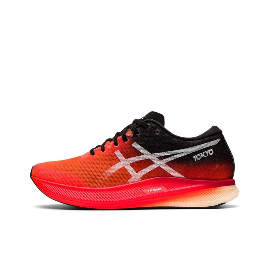 Asics Metaspeed Edge Low Беговые кроссовки Женские Рассвет Красный Черный
