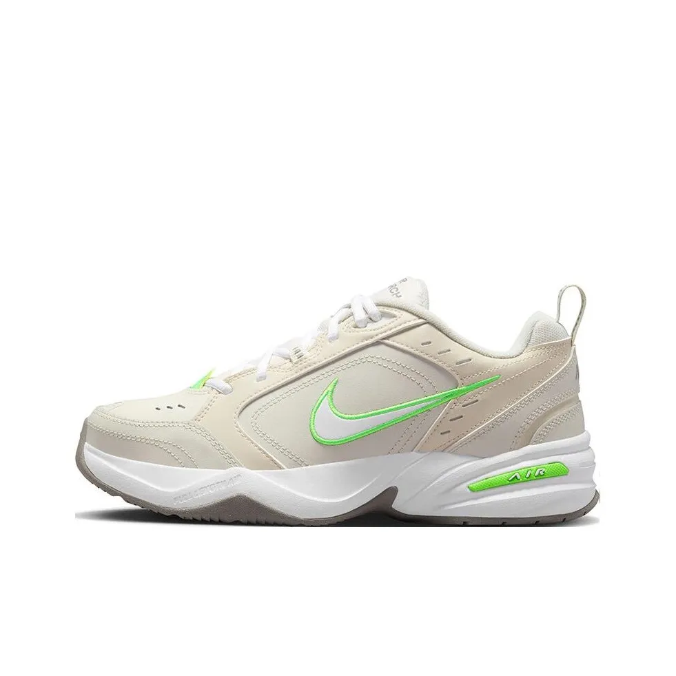 Nike Air Monarch 4 Chunky Sneakers Men Low Top White/Green