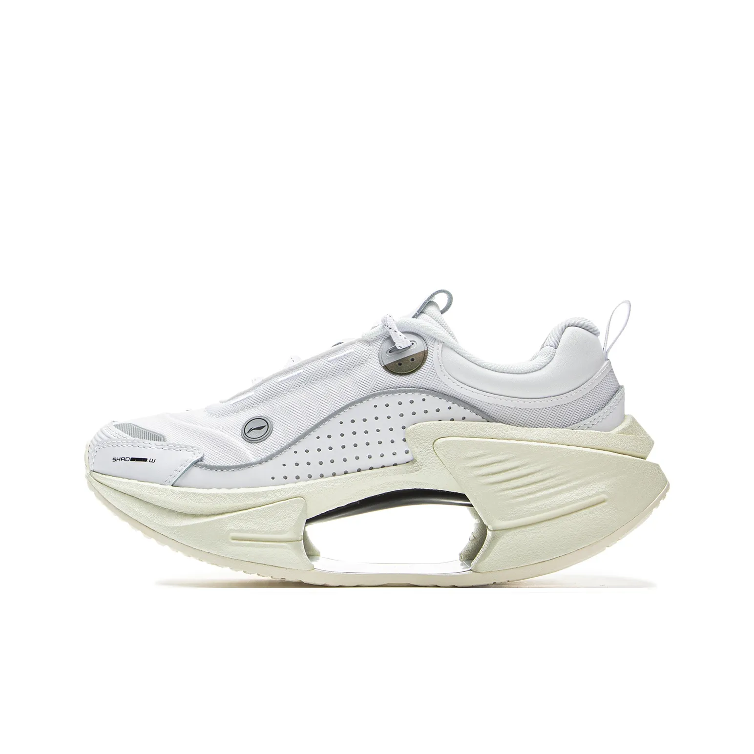 Li NING Амортизация Отскок Низкие Беговые Кроссовки Женские Стандартные Белые