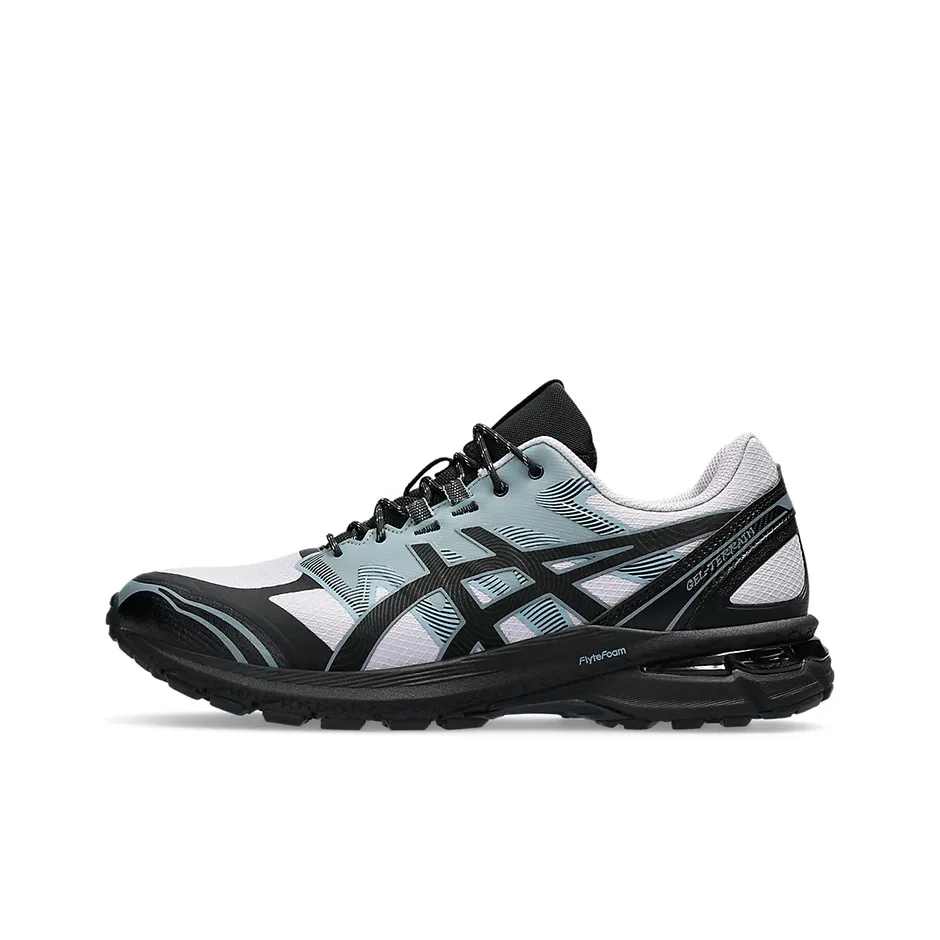 Asics GEL TERRAIN Low Топ Беговые кроссовки Мужские Черный Белый Синий