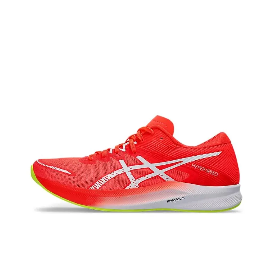 ASICS Hyper Speed 3 Комфортные Круглый Палец Низкие Кроссовки для Бега Женские Красные