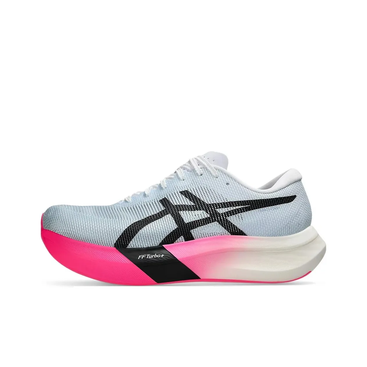 Asics Metaspeed Sky Износостойкое Дышащее Покрытие Отскок Низкий Верх Беговые кроссовки Унисекс Светло-синий Черный