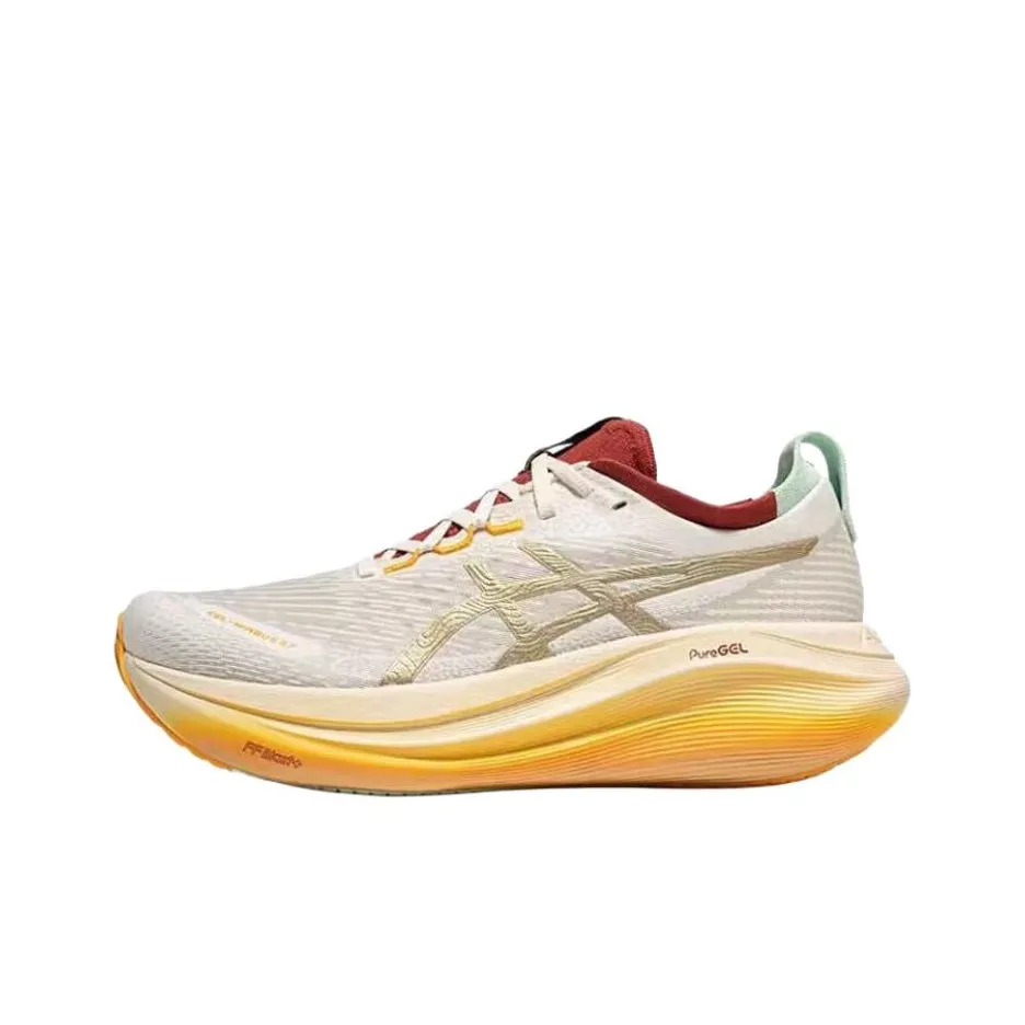 Asics Gel Nimbus 27 Low Топ Повседневная Обувь для Беговых Спринтов и Длинных Беговых Дистанций Мужская Бежевая