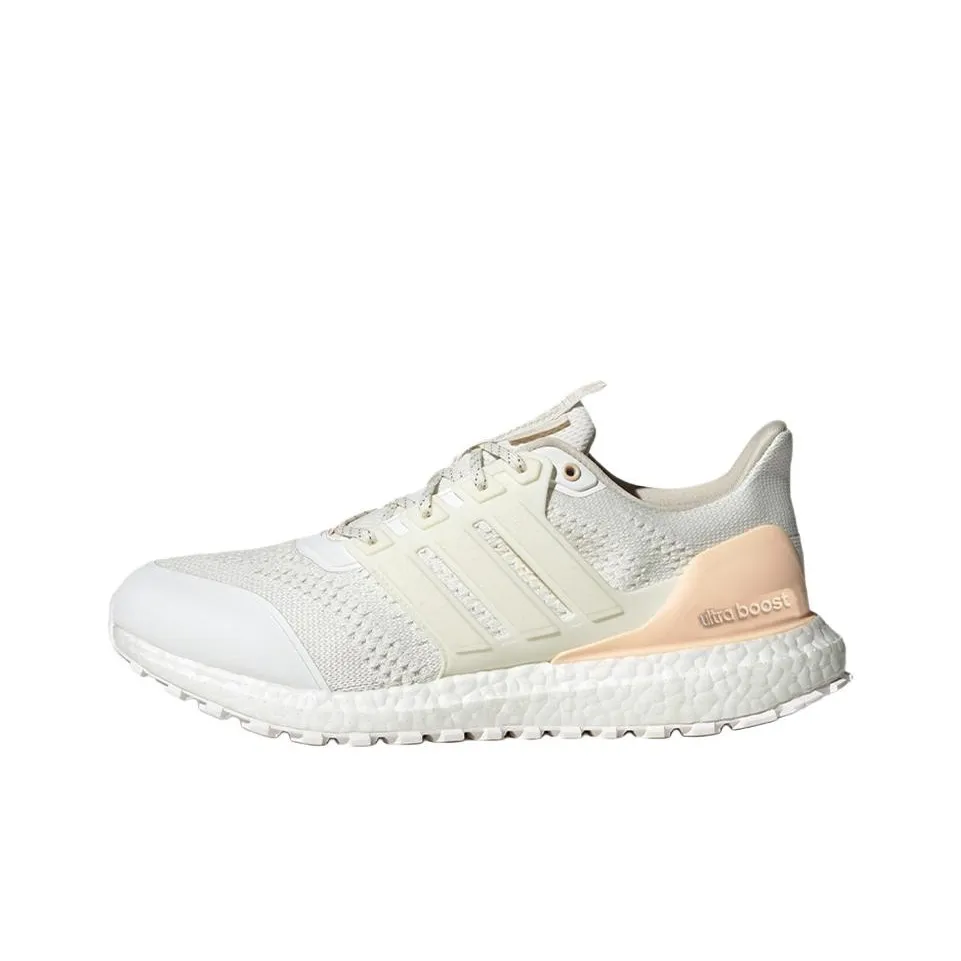 Adidas Ultraboost DNA Ткань Износостойкая и Легкий Низкий Верх Беговые Кроссовки Женские Белый Оранжевый