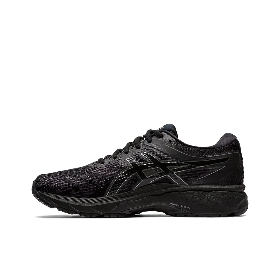 Asics GT 2000 8 Повседневные Низкие Кроссовки для Бега Женские Черные Искусственная Кожа