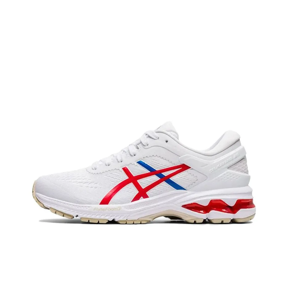 ASICS Gel Kayano 26 Сетка Амортизация Устойчивость к истиранию Поддержка Легкий Низкий Верх Марафон Долгие дистанции Бег