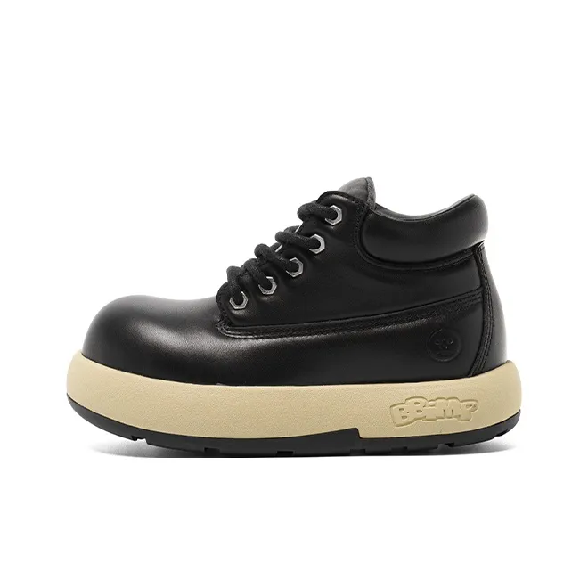 BBIMP Тиби Желтые Ботинки Ботильоны Унисекс Черные