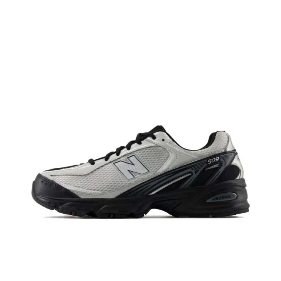 New Balance NB 509 V1 Chunky Sneakers Unisex Low Top Gray, White, Black