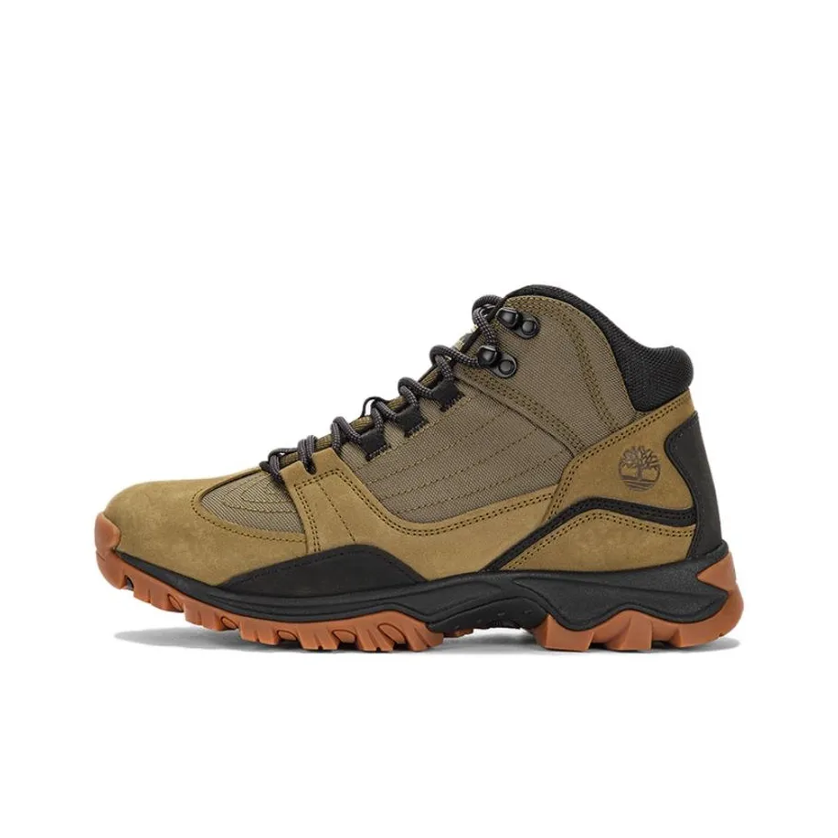 Timberland Противоскользящая Устойчивая к истиранию MID Топ Уличная обувь Мужская Оливково-зеленая