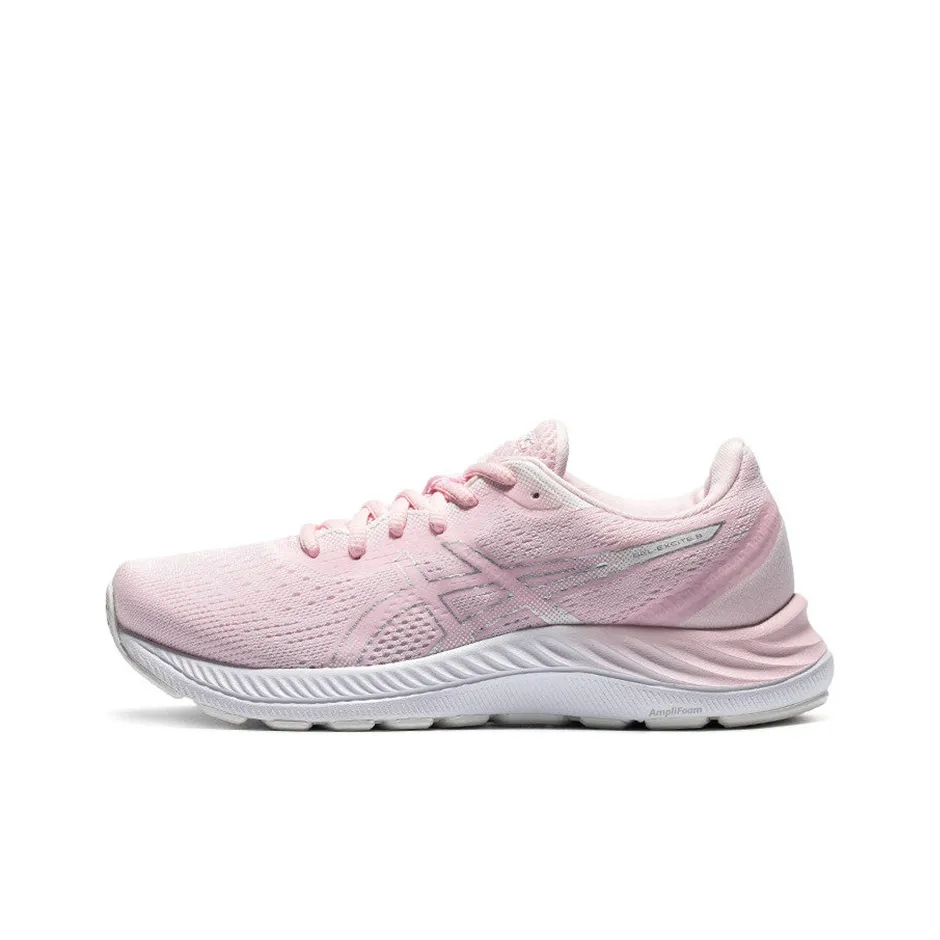 Asics Гель Excite 8 Сетка Текстиль Низкие Беговые Кроссовки Женские Розовые Белые