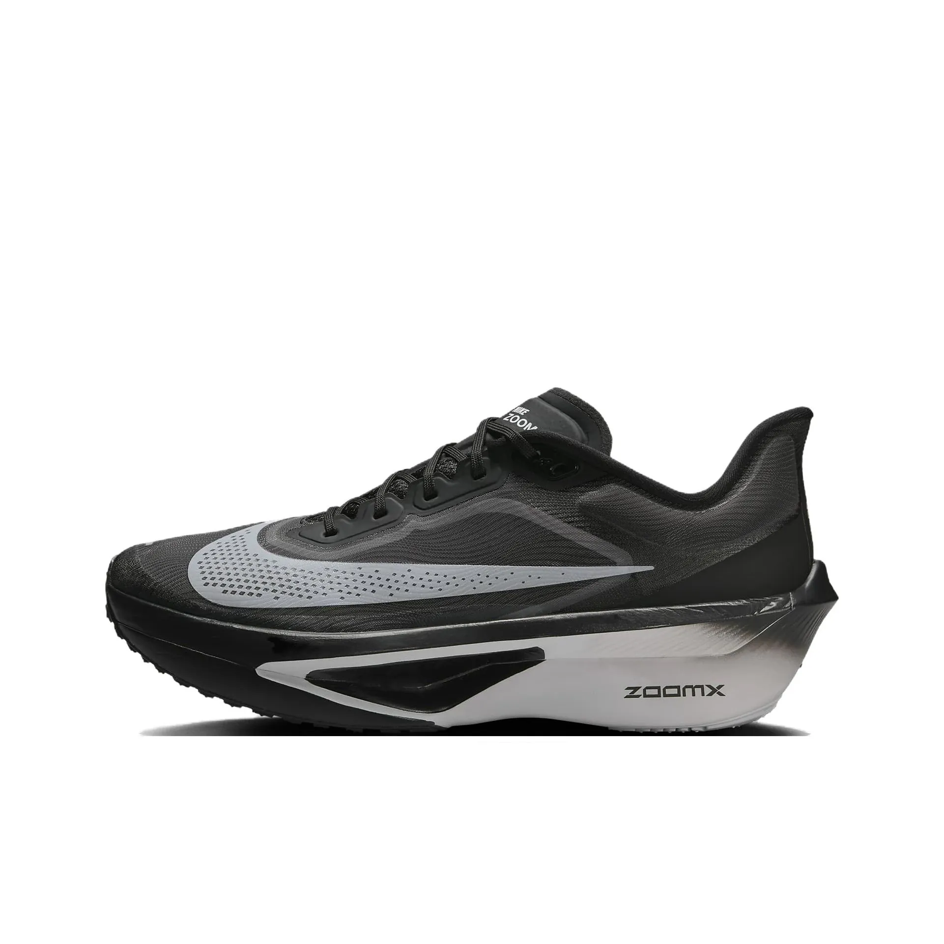 Nike Zoom Fly 6 Противоскользящие Поддержка Отскок Низкие Кроссовки для Бега Мужские Черные Серые